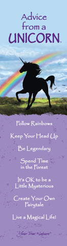 Advice from a Unicorn Laminated Bookmark