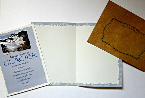 Advice from a Glacier Greeting Card - Blank