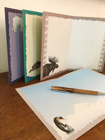 Advice from a Penguin Greeting Card - Blank