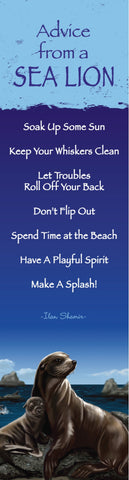 Advice from a Sea Lion Laminated Bookmark