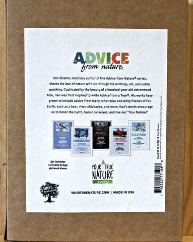 Advice from Nature Bird Greeting Card Set (Blank 15 pack)