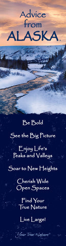 Advice from Alaska- Winter- Laminated Bookmark