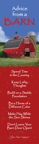 Advice from a Barn Laminated Bookmark