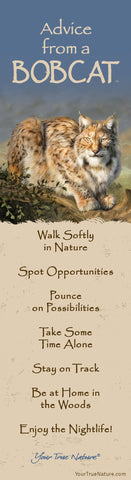 Advice from a Bobcat Laminated Bookmark