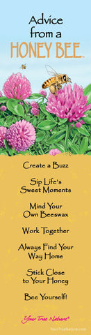 Advice from a Honey Bee Laminated Bookmark