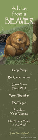 Advice from a Beaver Laminated Bookmark