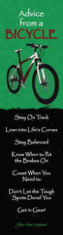Advice from a Bicycle Laminated Bookmark