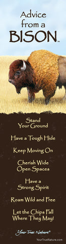 Advice from a Bison Laminated Bookmark