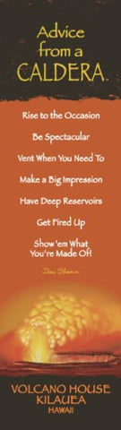 Advice from a Caldera - Laminated Bookmark