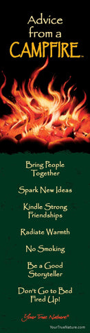 Advice from a Campfire Laminated Bookmark