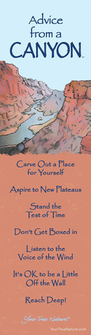 Advice from a Canyon Laminated Bookmark