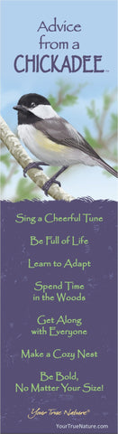Advice from a Chickadee Laminated Bookmark