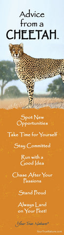 Advice from a Cheetah- Wild Series- Laminated Bookmark