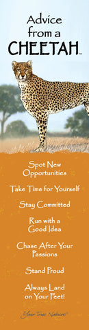 Advice from a Cheetah- Laminated Bookmark