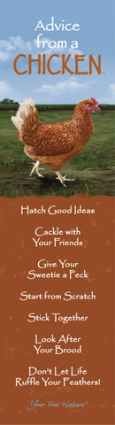 Advice from a Chicken Laminated Bookmark