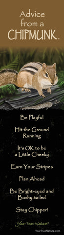 Advice from a Chipmunk Laminated Bookmark
