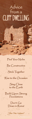 Advice from a Cliff Dwelling Laminated Bookmark