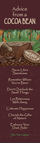 Advice from a Cocoa Bean Laminated Bookmark
