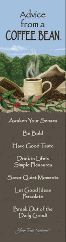 Advice from a Coffee Bean Laminated Bookmark