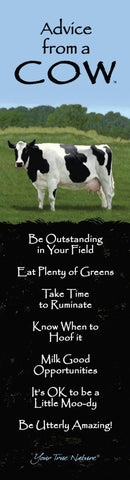 Advice from a Cow Laminated Bookmark