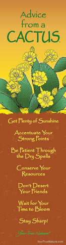 Advice from a Cactus Laminated Bookmark