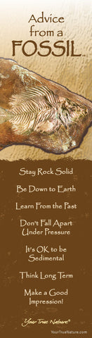 Advice from a Fossil Laminated Bookmark