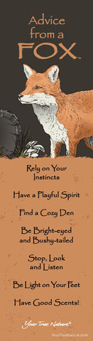 Advice from a Fox Laminated Bookmark