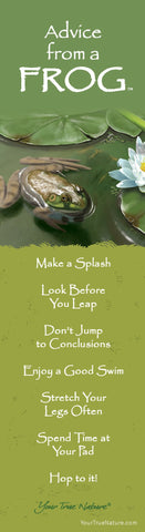 Advice from a Frog Laminated Bookmark