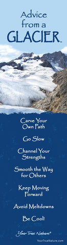 Advice from a Glacier Laminated Bookmark