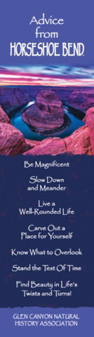 Advice from Horseshoe Bend- Laminated Bookmark