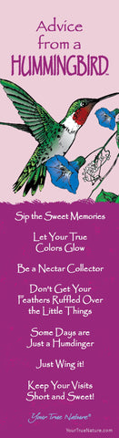Advice from a Hummingbird Laminated Bookmark