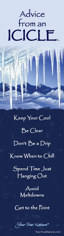 Advice from an Icicle Laminated Bookmark