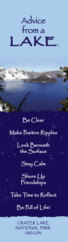 Advice from a Lake - Crater Lake National Park - Laminated Bookmark