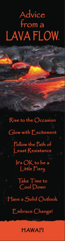 Advice from a Lava Flow Laminated Bookmark