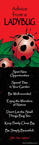Advice from a Ladybug Laminated Bookmark