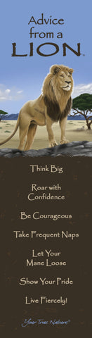 Advice from a Lion Laminated Bookmark