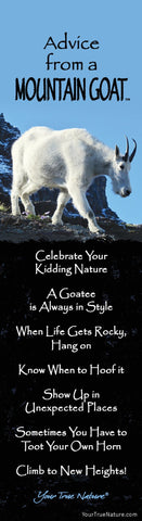 Advice from a Mountain Goat Laminated Bookmark