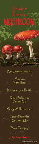 Advice from a Mushroom Laminated Bookmark