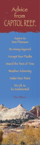 Advice from Capitol Reef- Laminated Bookmark