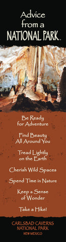 Advice from a National Park- Carlsbad Caverns- Laminated Bookmark