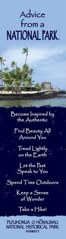 Advice from a National Park- Pu'uhonua O Honaunau National Historical Park- Laminated Bookmark