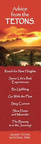 Advice from the Tetons - Laminated Bookmark