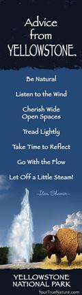 Advice from Yellowstone - Laminated Bookmark
