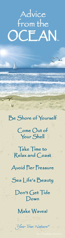 Advice from the Ocean Laminated Bookmark