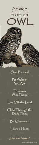 Advice from an Owl Laminated Bookmark