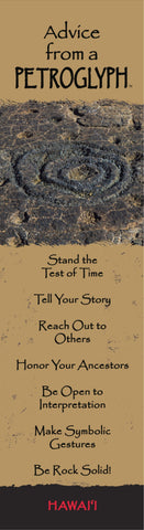 Advice from a Petroglyph- Hawai'i- Laminated Bookmark