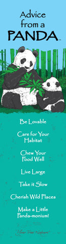 Advice from a Panda- Laminated Bookmark
