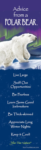 Advice from a Polar Bear Laminated Bookmark