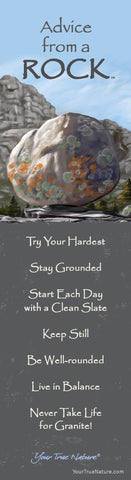 Advice from a Rock Laminated Bookmark