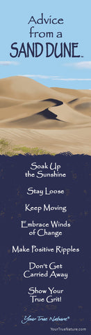 Advice from a Sand Dune Laminated Bookmark